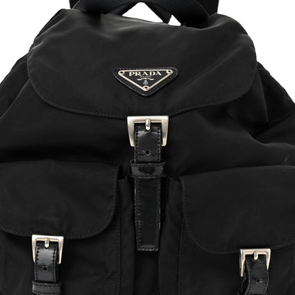 Prada Nylon Vela Medium Backpack Black 8 of 12