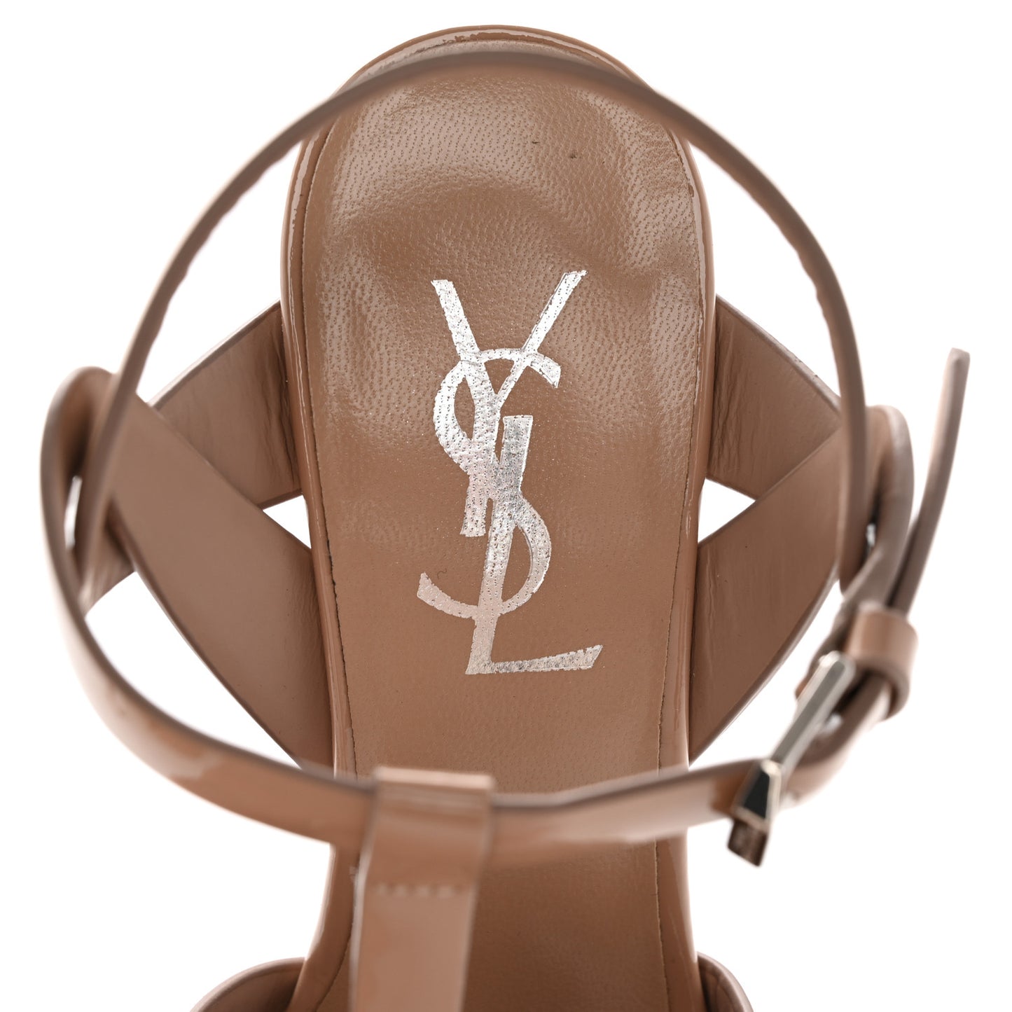 Patent Tribute 105 Platform Sandals 35 Nude Powder