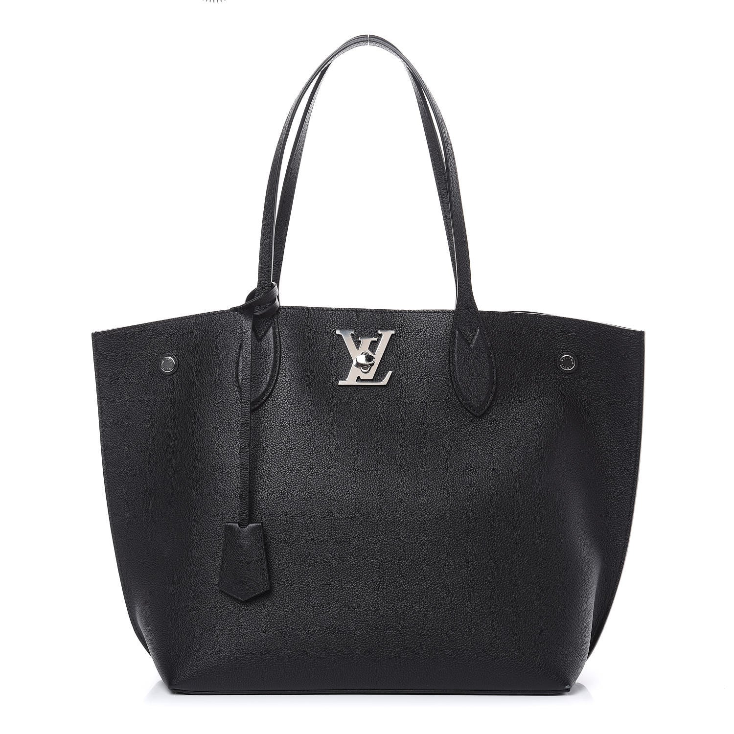 Louis Vuitton Calfskin Lockme Go Tote Black 1 of 11