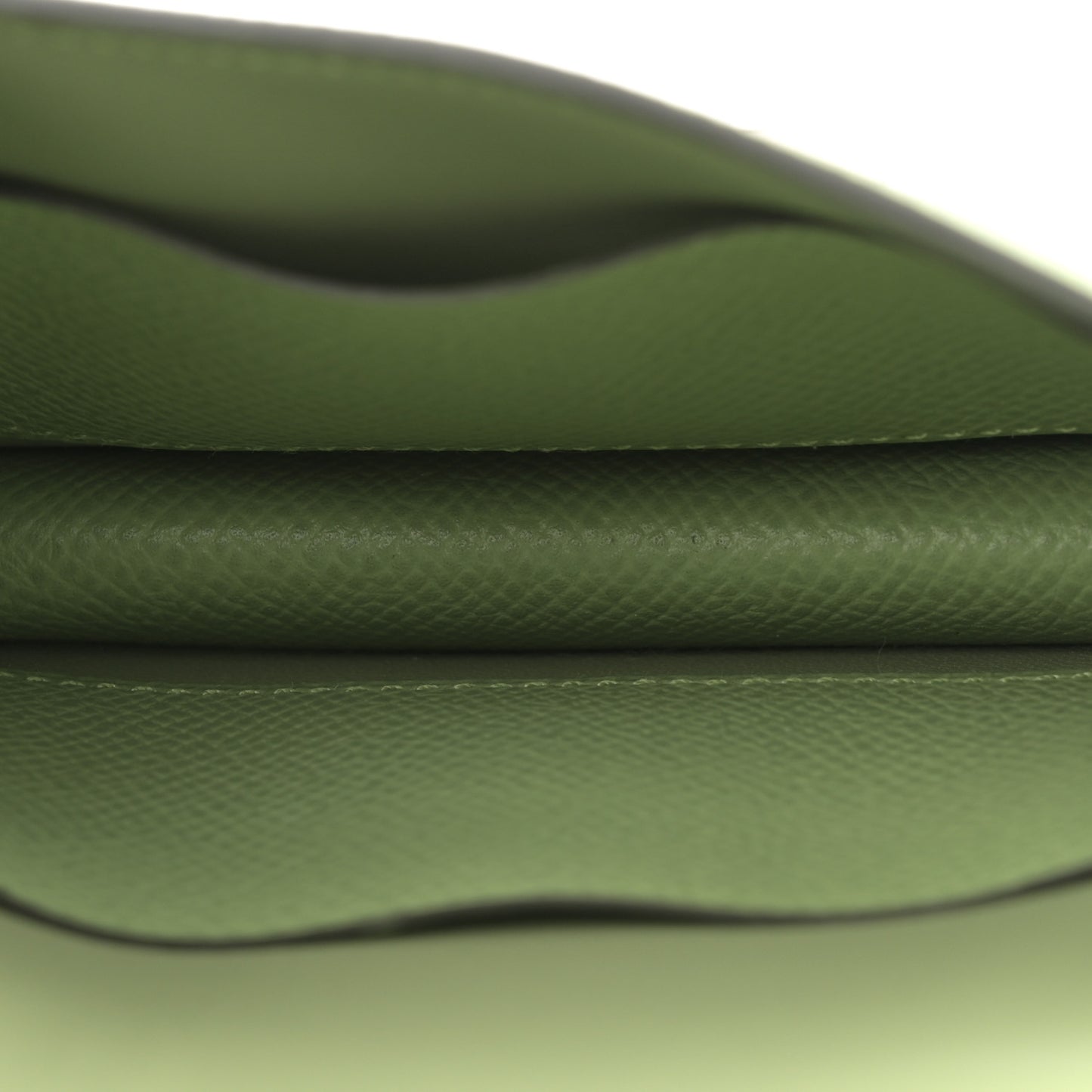 Epsom Constance Slim Wallet Vert Criquet
