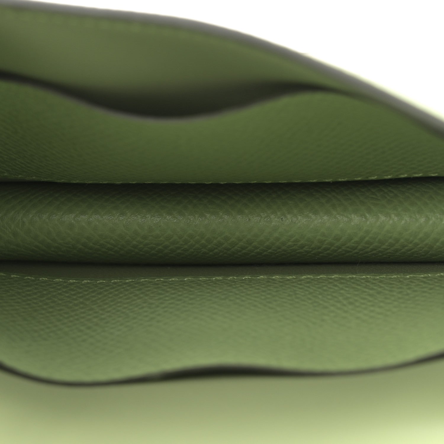 Hermes Epsom Constance Slim Wallet Vert Criquet 5 of 8
