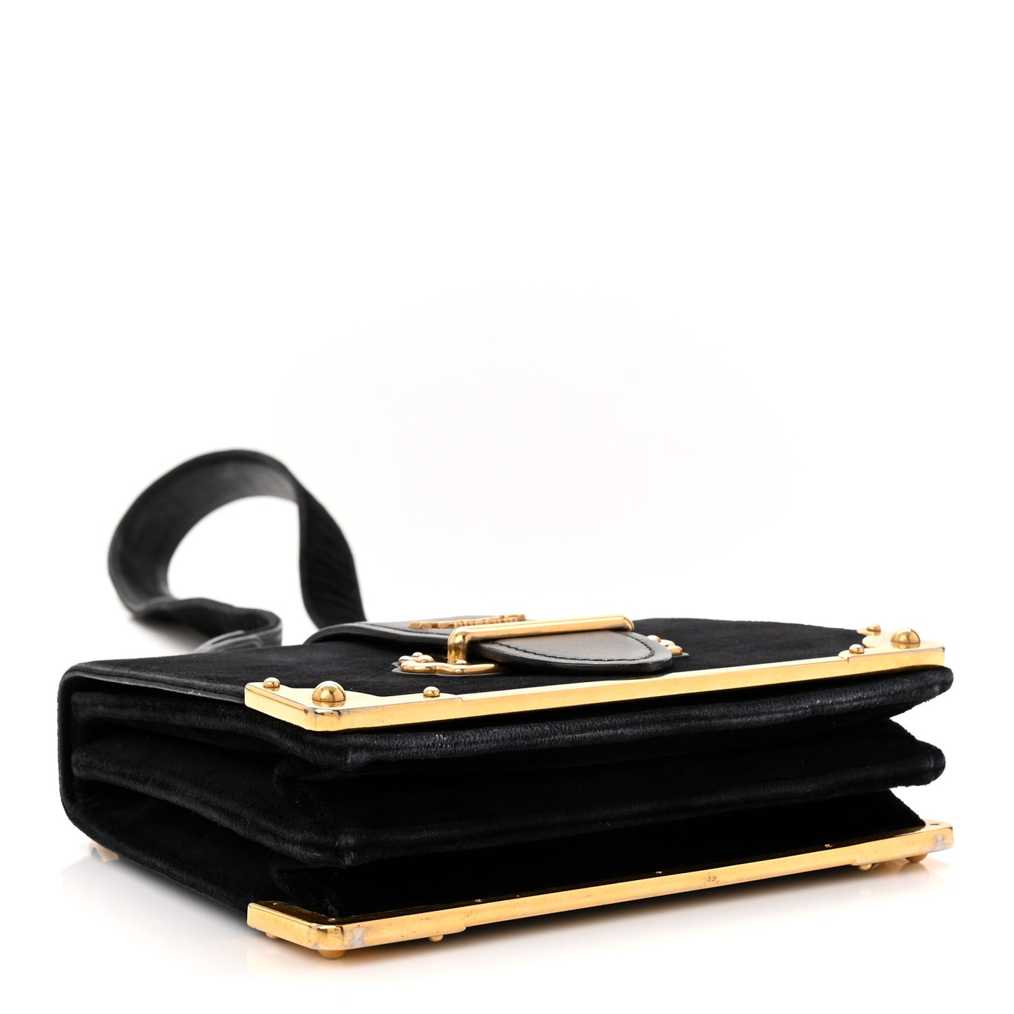 Velvet City Calfskin Cahier Bag Black