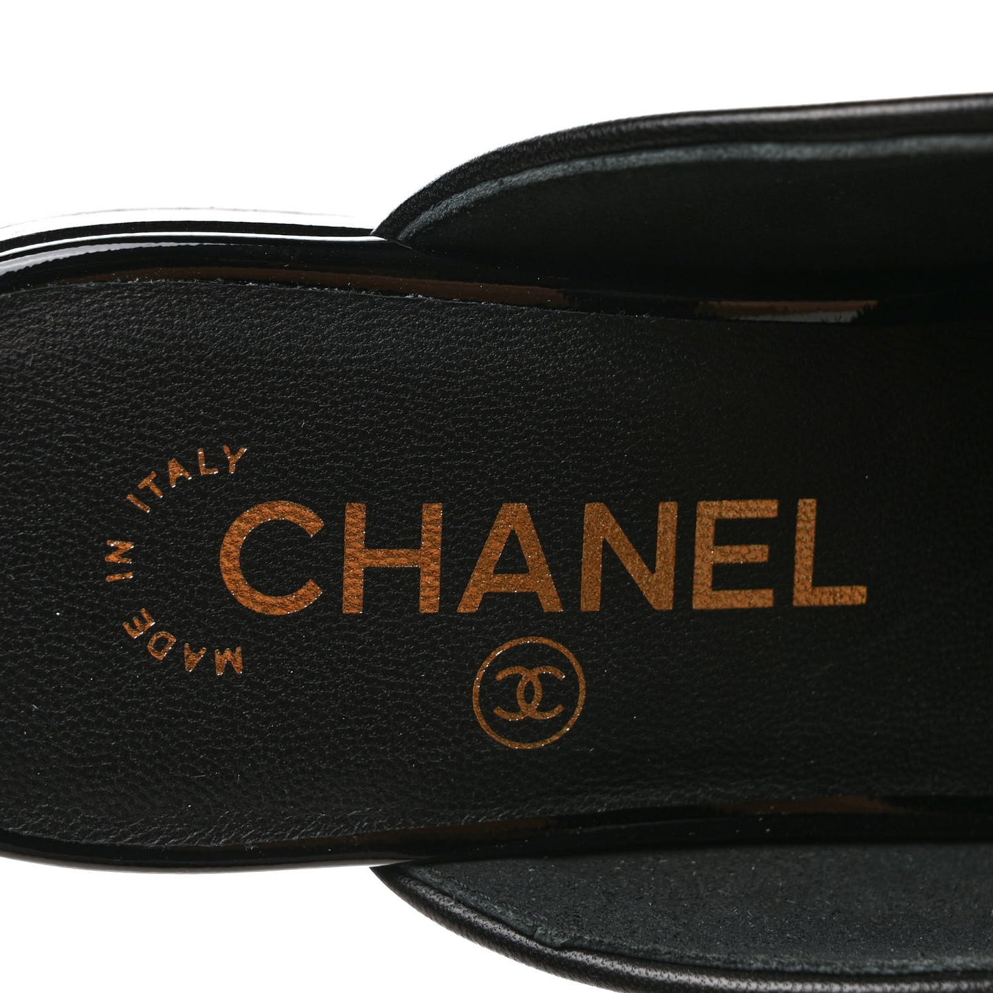 Lambskin CC Mules 35.5 Black