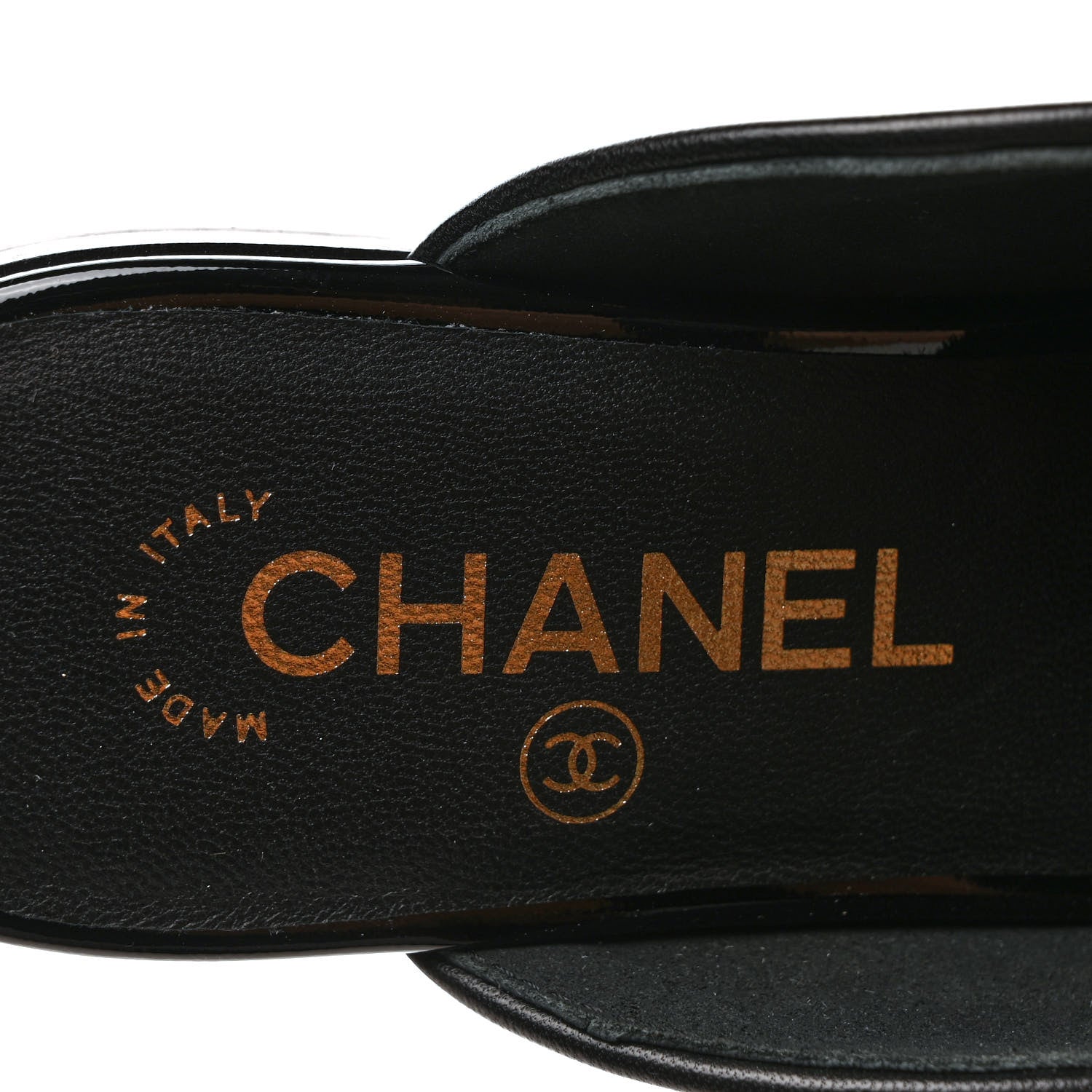Chanel Lambskin CC Mules 35.5 Black 7 of 9