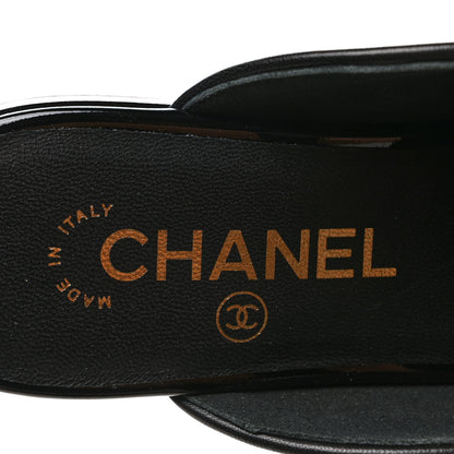 Chanel Lambskin CC Mules 35.5 Black 7 of 9