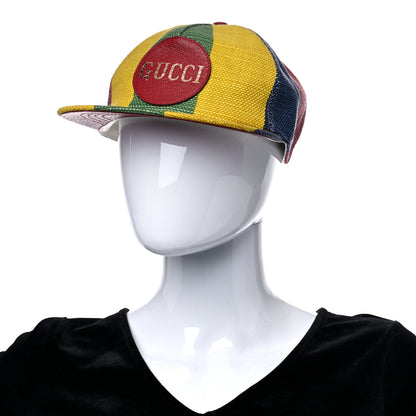 Gucci Canvas Marley Stripe Script Logo Patch Gucci 100 Baseball Hat L Multicolor 2 of 10