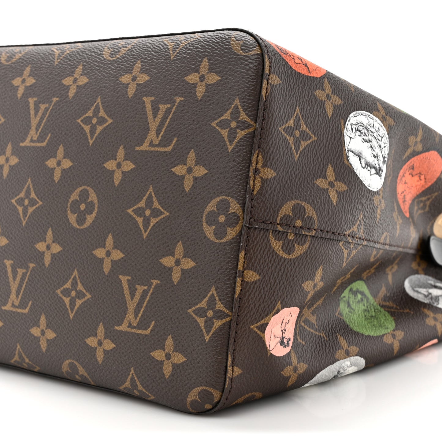 x FORNASETTI Monogram Cameo Neonoe MM Ivory