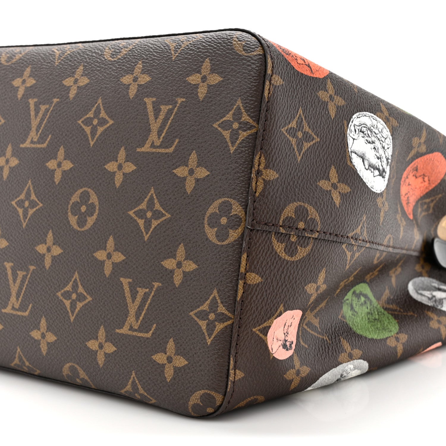 Louis Vuitton x FORNASETTI Monogram Cameo Neonoe MM Ivory 8 of 10