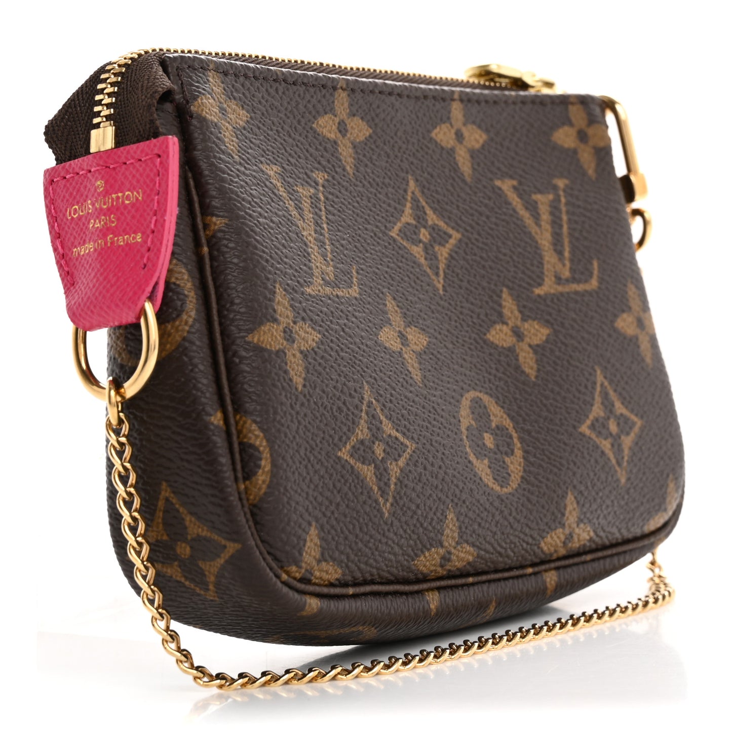 Monogram 2019 Christmas Animation Mini Courchevel Pochette Accessories Fuchsia