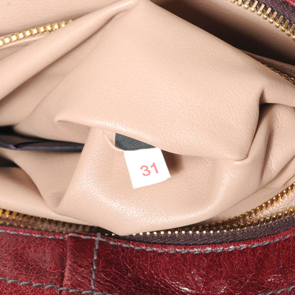 Prada Vitello Shine Hobo Amaranto 7 of 9