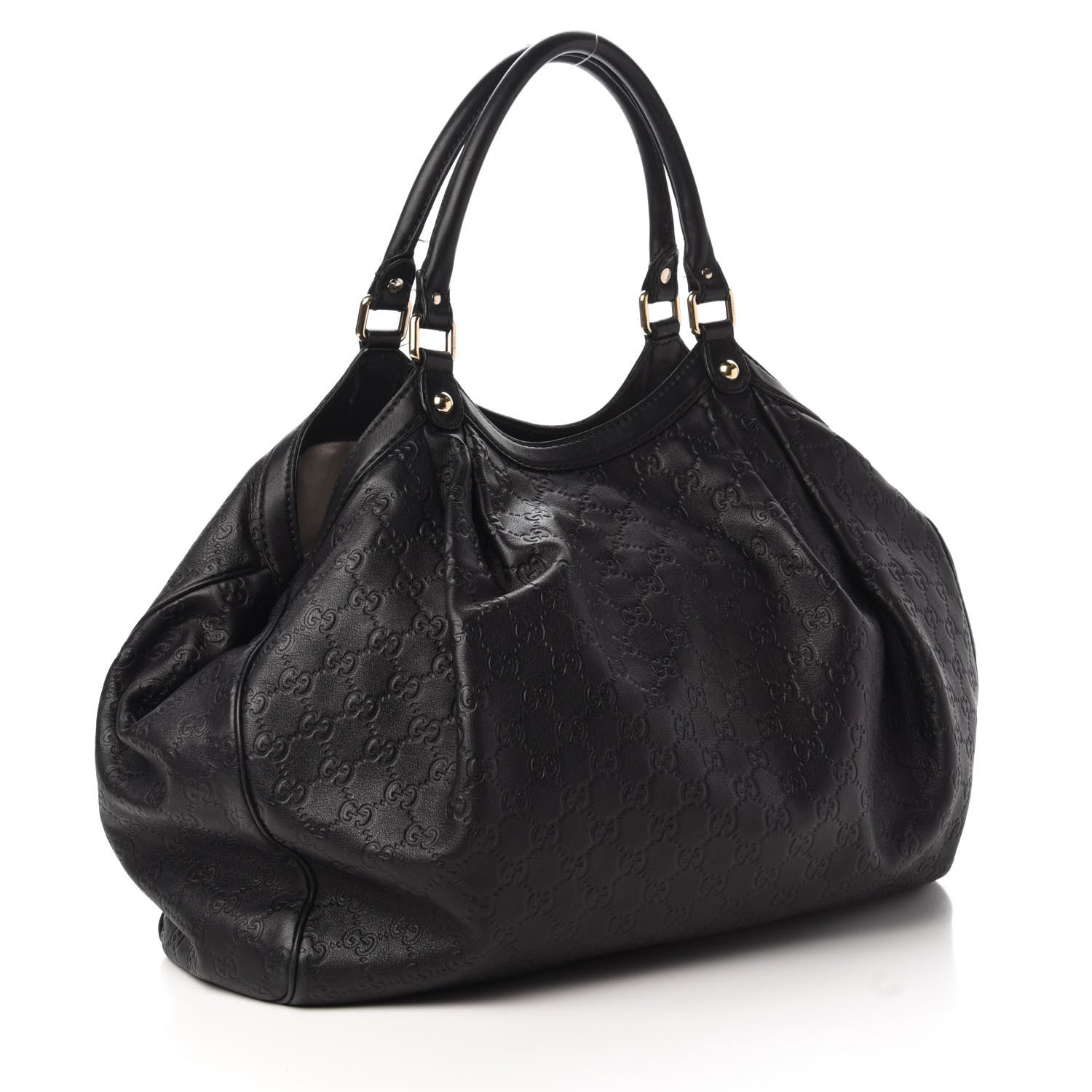 Gucci Guccissima Large Sukey Tote Black 3 of 14