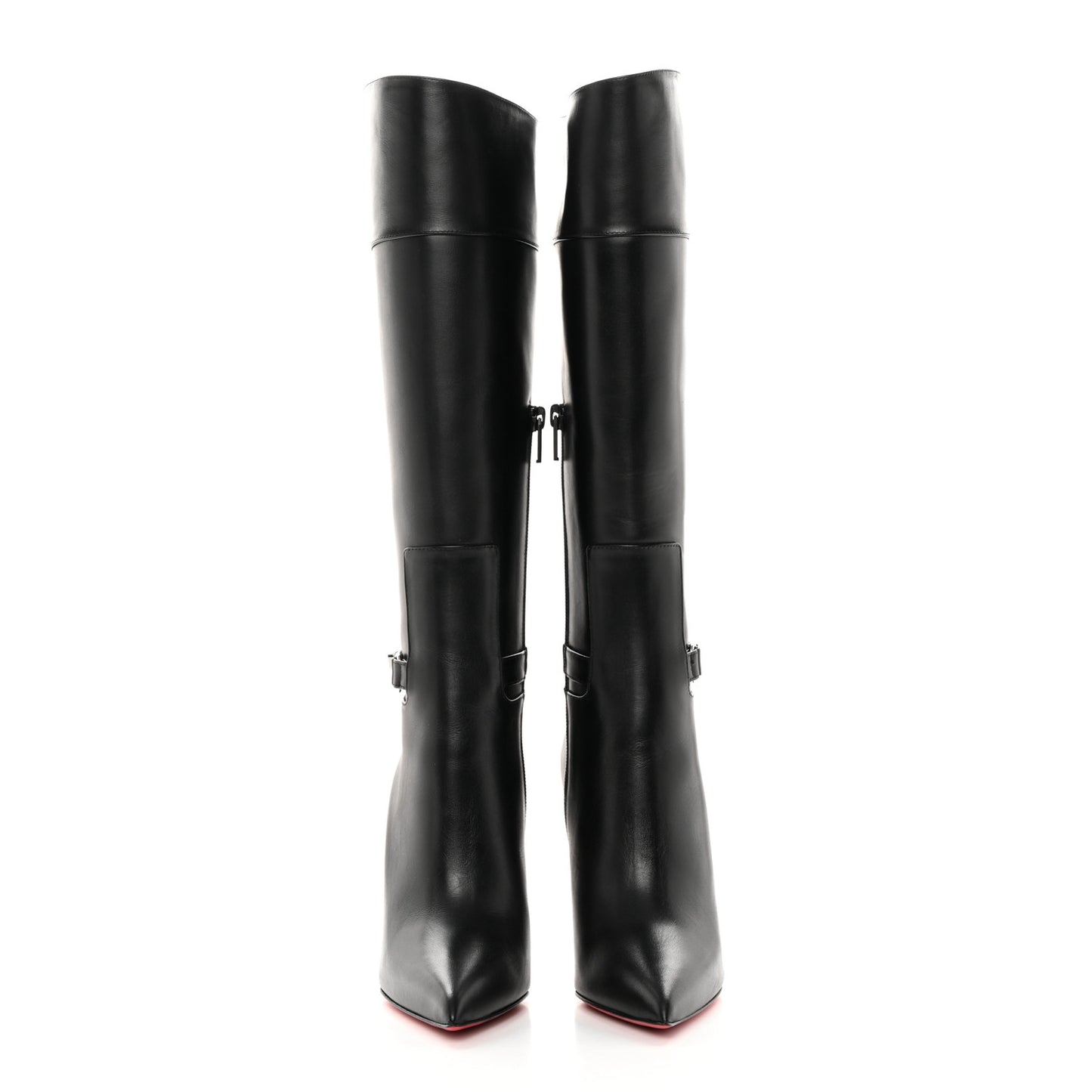 Calfskin Lock Kate Botta 100 Knee High Boots 36 Black