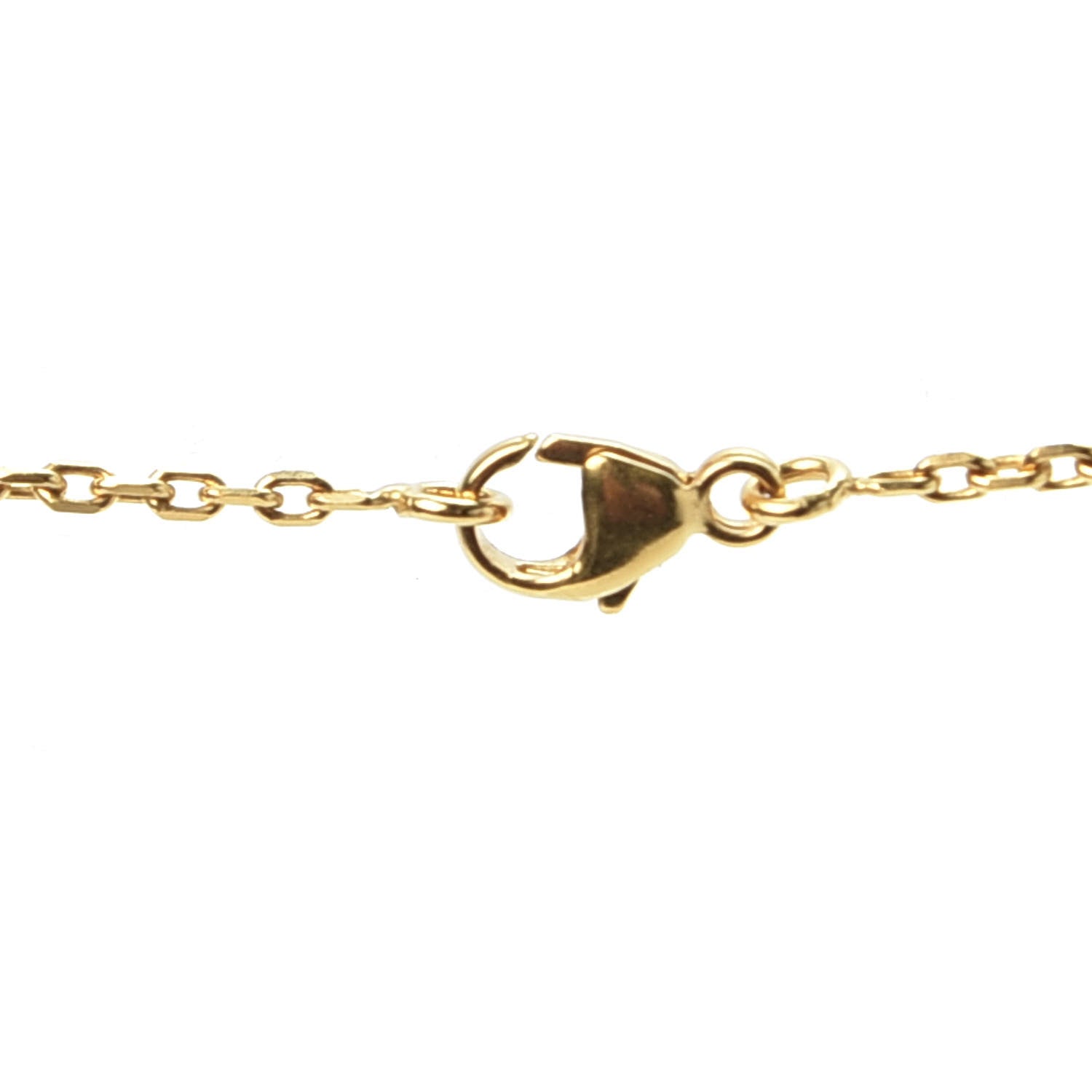 Hermes Lacquered Gold Pop H Pendant Necklace Black 4 of 5