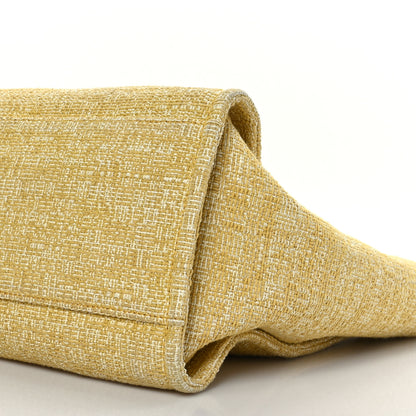 Chanel Canvas Medium Deauville Tote Light Yellow 8 of 9