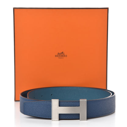 Hermes Epsom 32mm Quizz H Belt 90 Deep Bleu Colvert 8 of 8