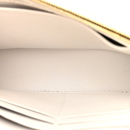 Balenciaga Shiny Calfskin Crocodile Embossed Hourglass Chain Bag White 5 of 11