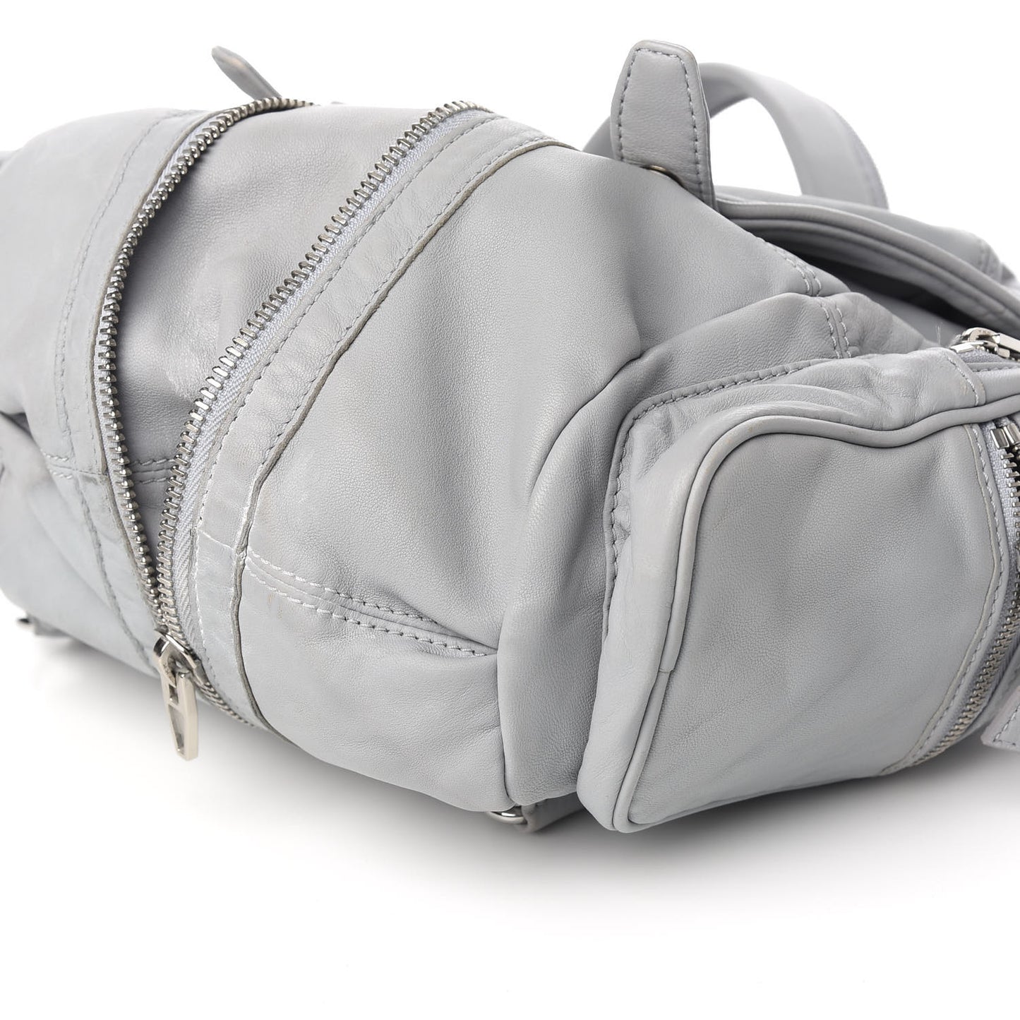 Lambskin Mini Marti Backpack Washed Powder Rhodium Hardware