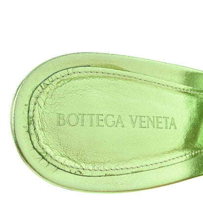Bottega Veneta Metallic Nappa Reflection Matelasse Padded Mule Sandals 40 Pistachio 7 of 8