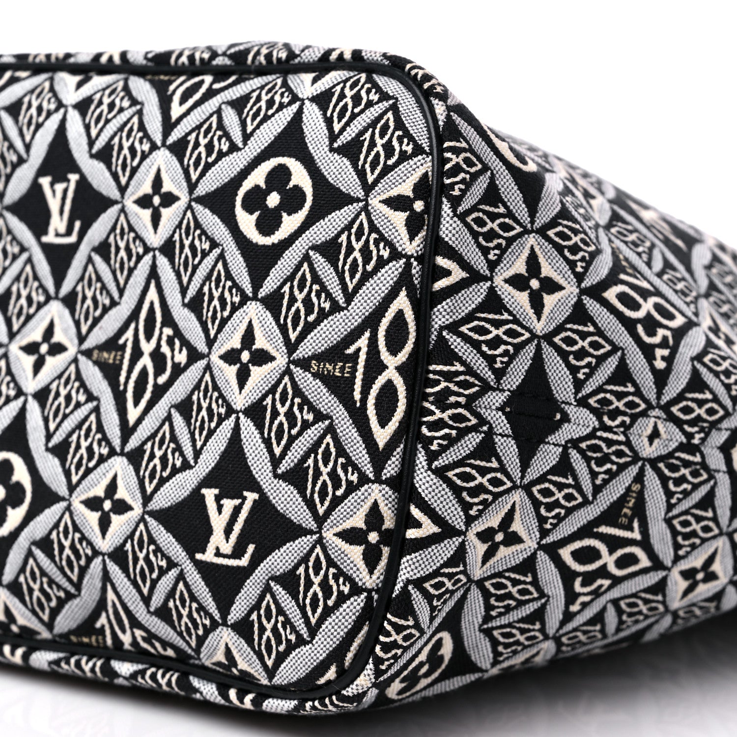 Louis Vuitton Jacquard Since 1854 Neverfull MM Grey 9 of 9
