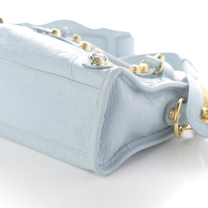 Balenciaga Agneau Giant 12 Gold Hardware Mini City Bleu Dragee 7 of 10