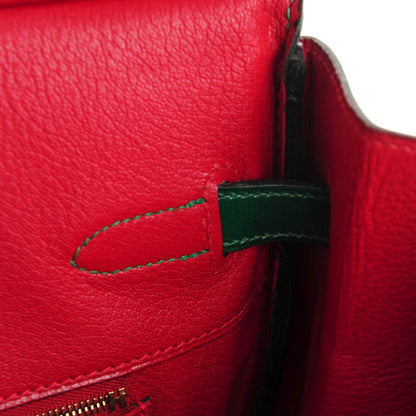 Hermes Box Vibrato Birkin 35 Vert Clair 20 of 24