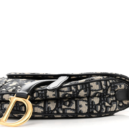 Christian Dior Oblique Mini Saddle Bag Blue 9 of 9
