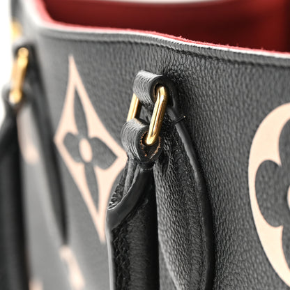 Louis Vuitton Empreinte Monogram Giant Onthego MM Black Beige 18 of 19