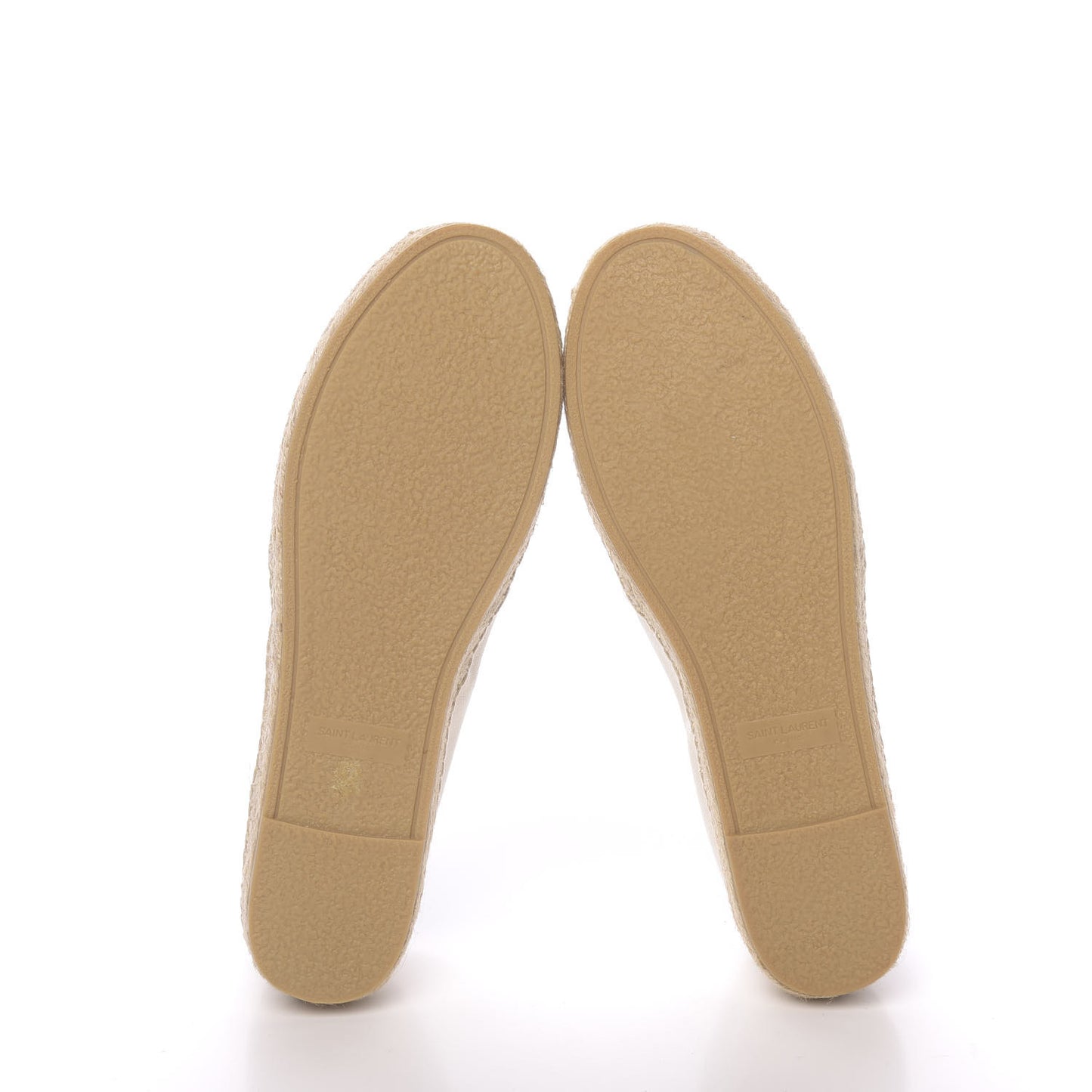 Canvas Nappa Elba Light Logo Embroidered Espadrilles 38.5 Panna