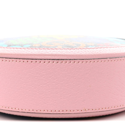 Gucci GG Supreme Monogram Psychedelic Round Shoulder Bag Black Multicolor Sugar Pink 10 of 10