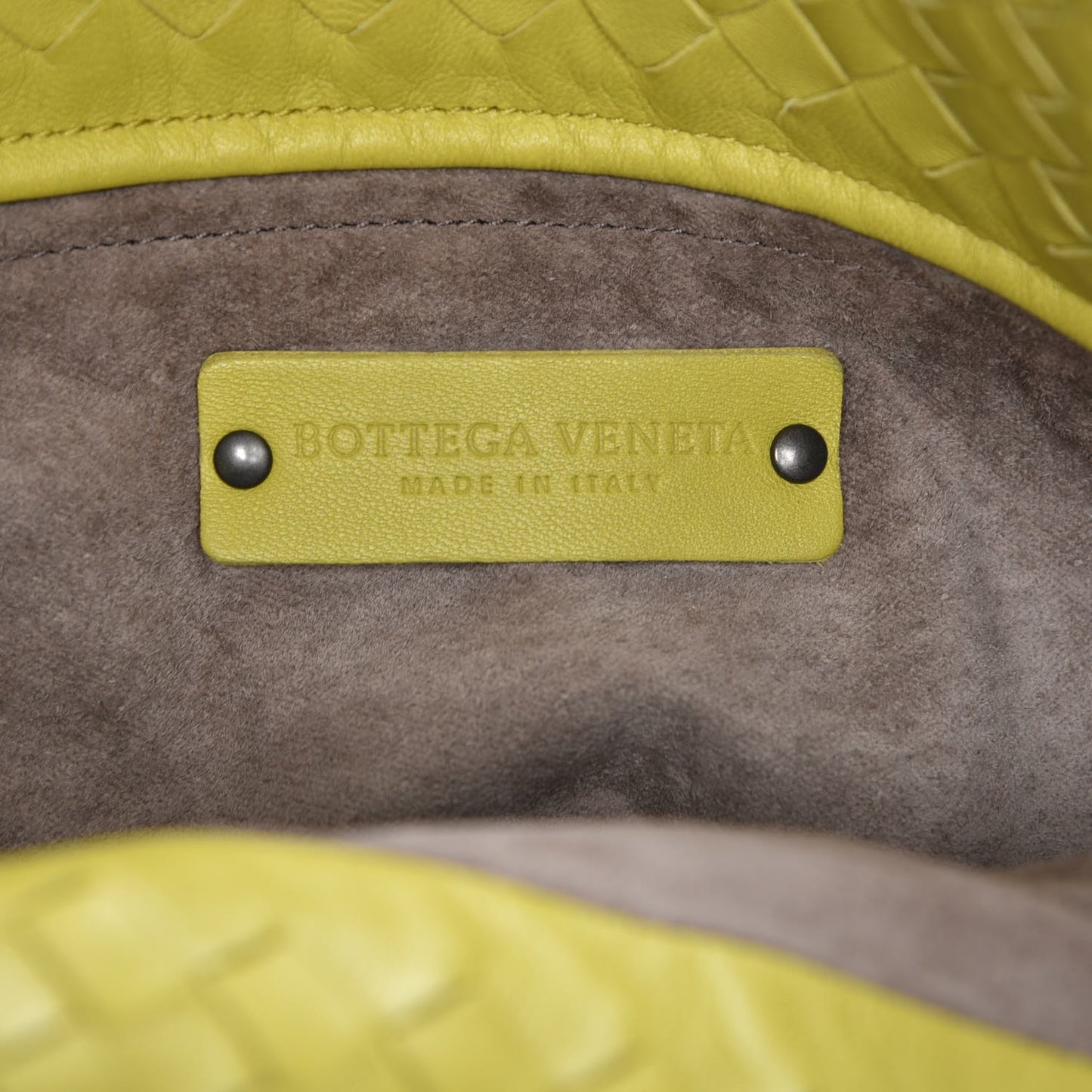 Nappa Intrecciato Large Seamless Tote New Chartreuse