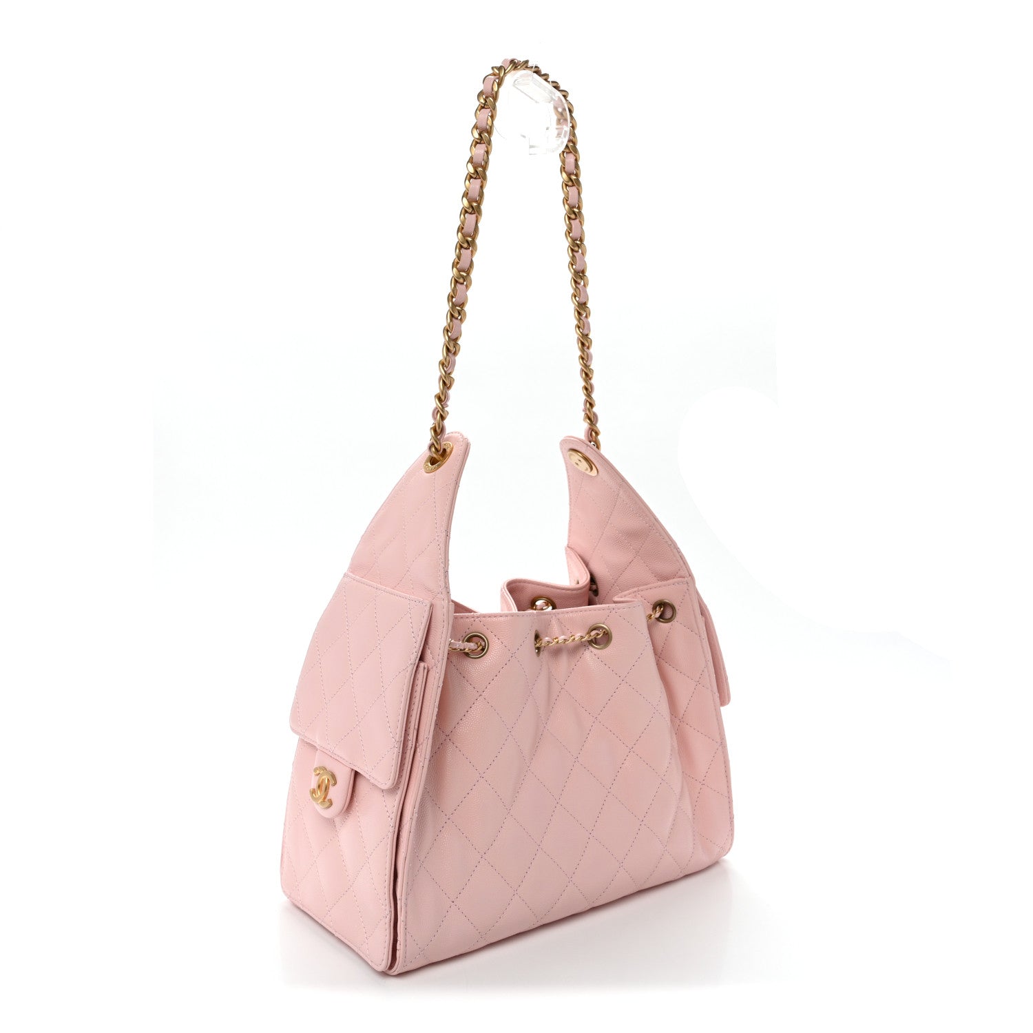Chanel Caviar Quilted Small Chanel 25 Handbag Light Pink 2 of 10
