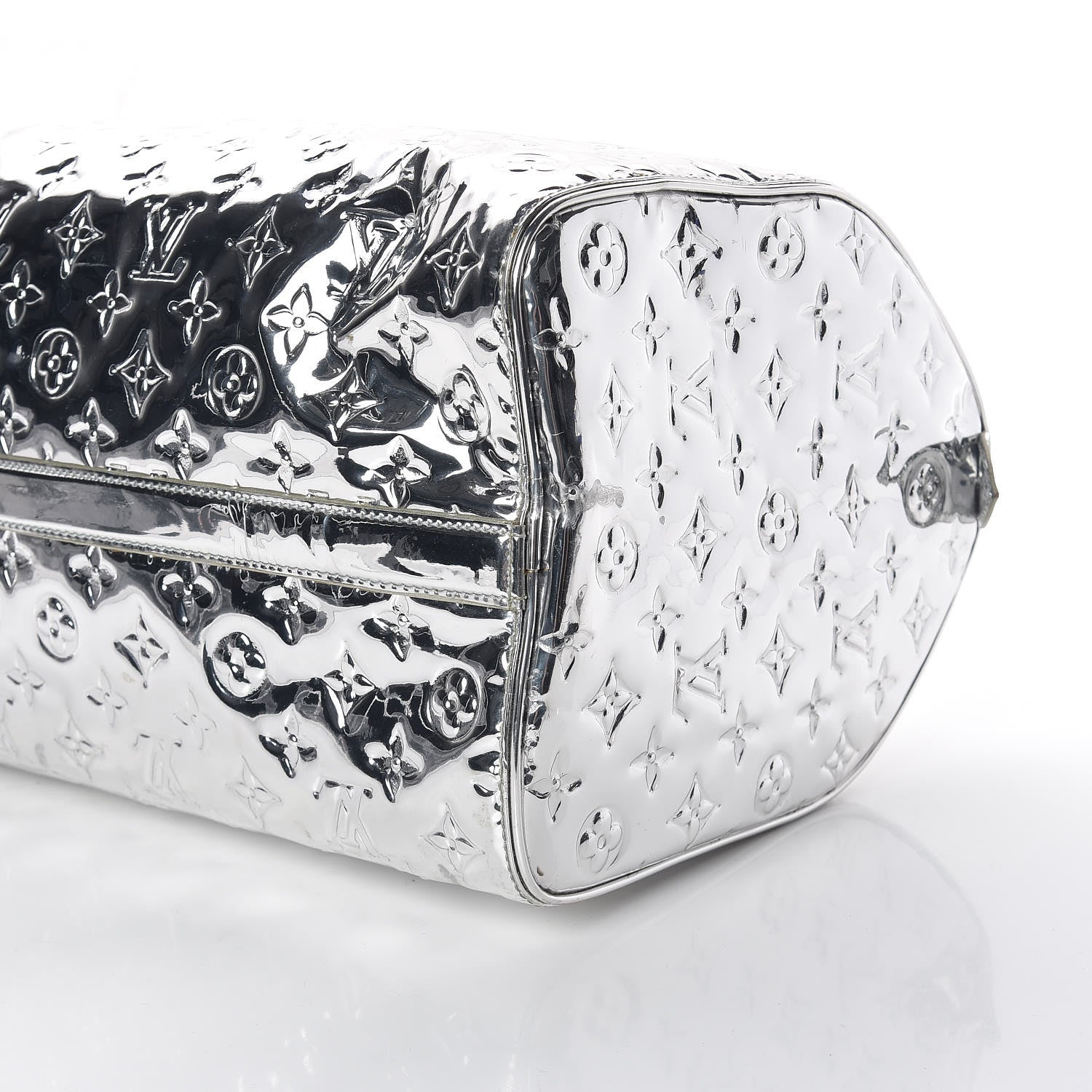 Louis Vuitton Monogram Miroir Speedy 35 Silver 8 of 16