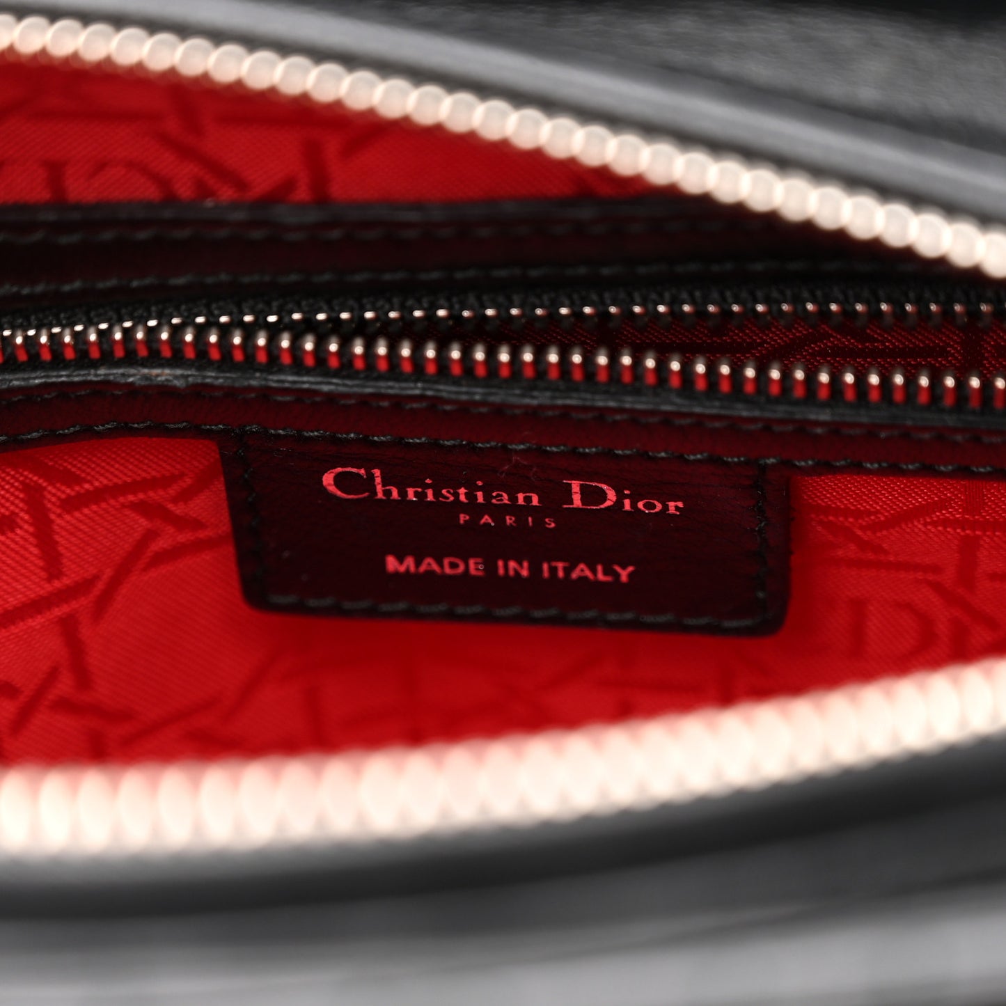 Lambskin Cannage Medium Lady Dior Black