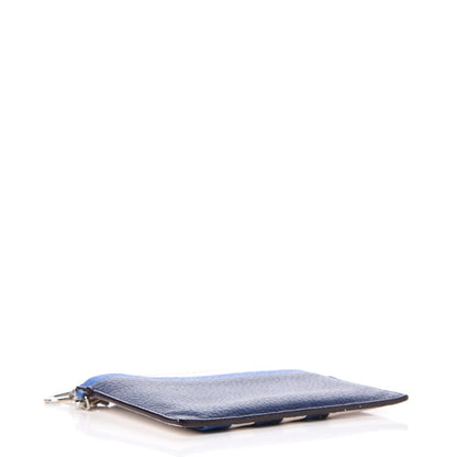 Christian Dior Bullcalf Tri-color Diorissimo Card Holder Navy Blue White 4 of 7