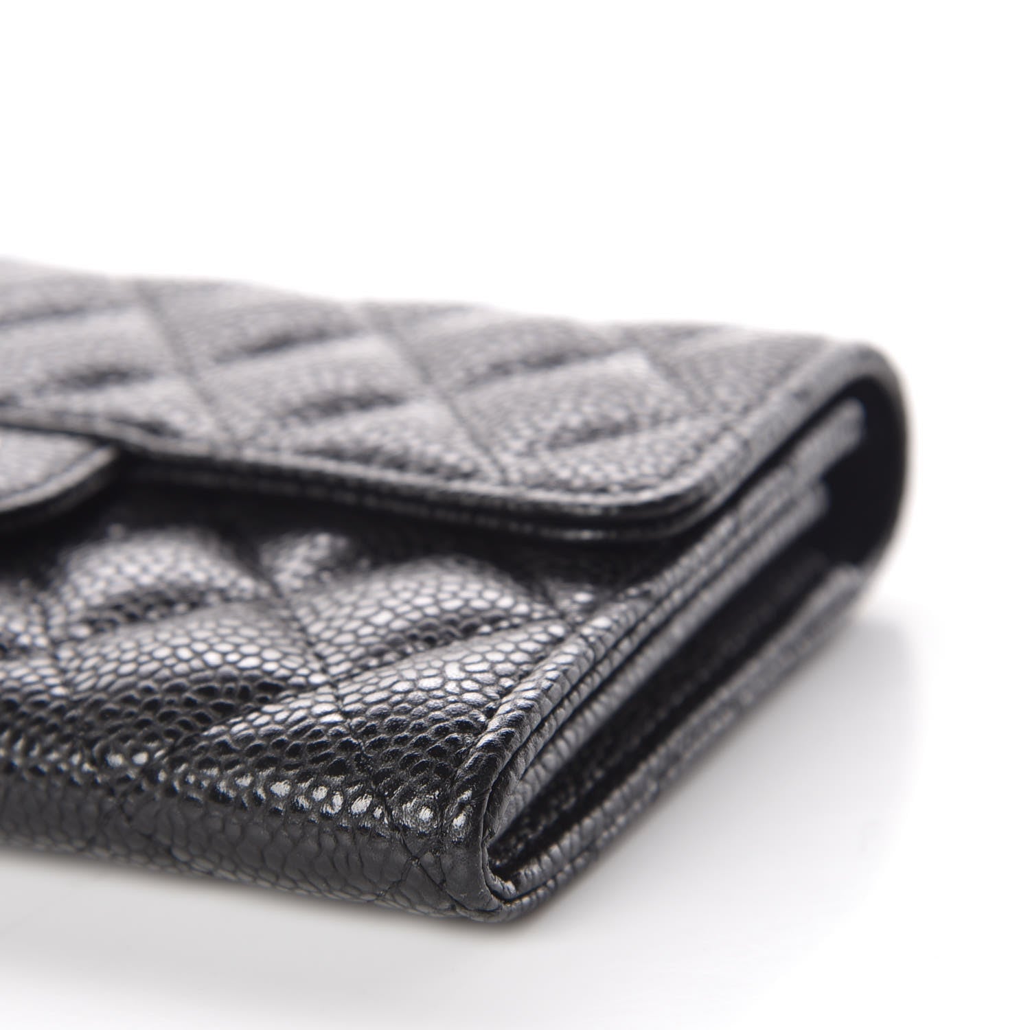 Chanel Caviar Quilted Medium Flap Wallet Black 10 of 11