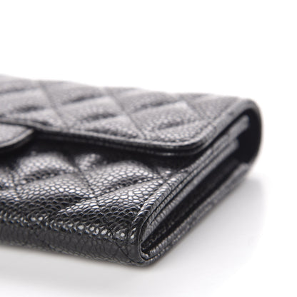 Chanel Caviar Quilted Medium Flap Wallet Black 10 of 11