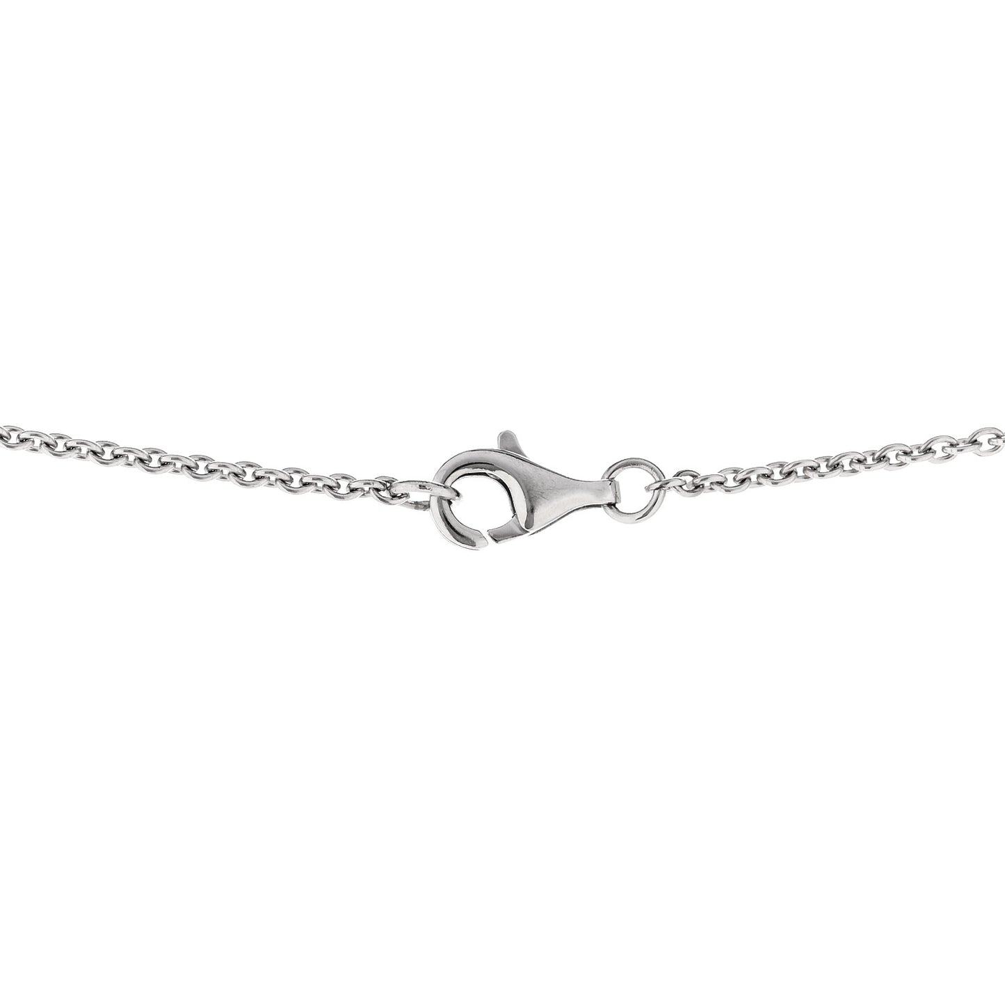 18K White Gold Diamond Bouton de Camelia Pendant Necklace