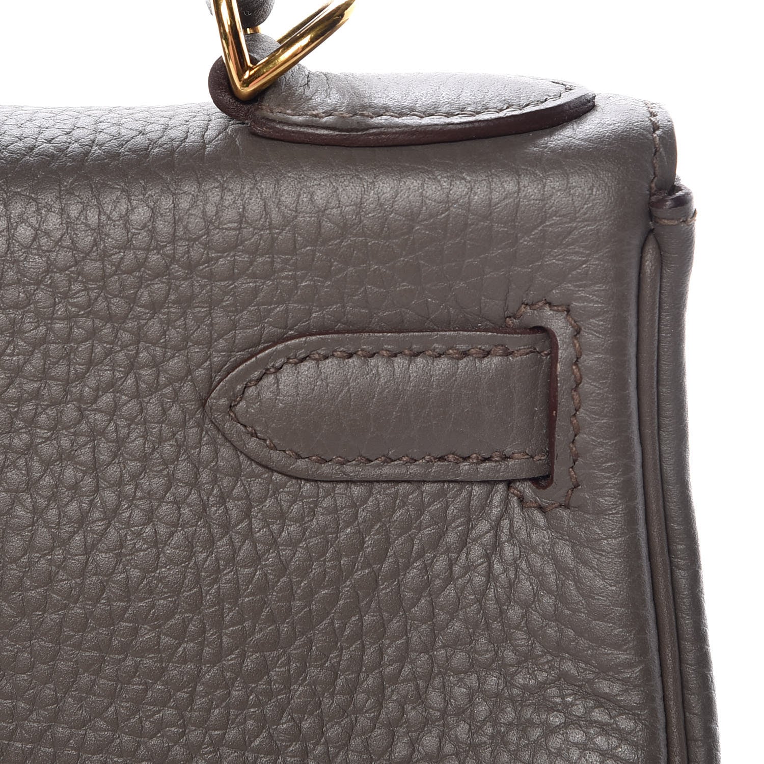 Hermes Taurillon Clemence Kelly Retourne 28 Etain 11 of 42