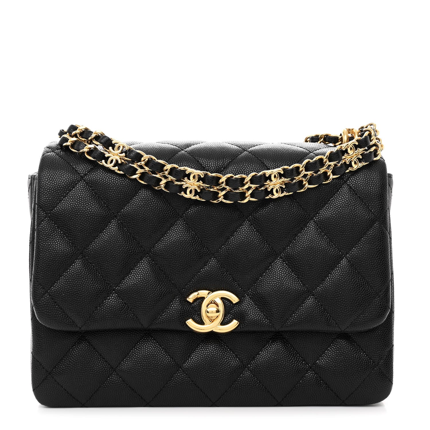 Chanel Caviar Quilted Coco First Flap Black 1 of 11