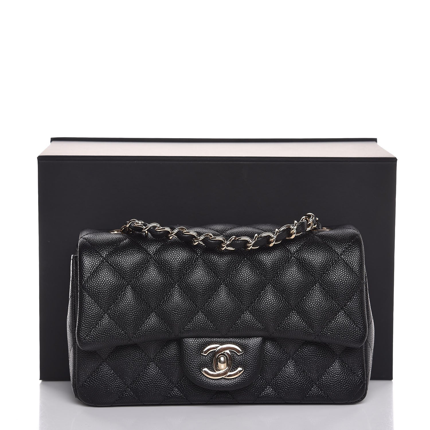Chanel Caviar Quilted Mini Rectangular Flap Black 8 of 8