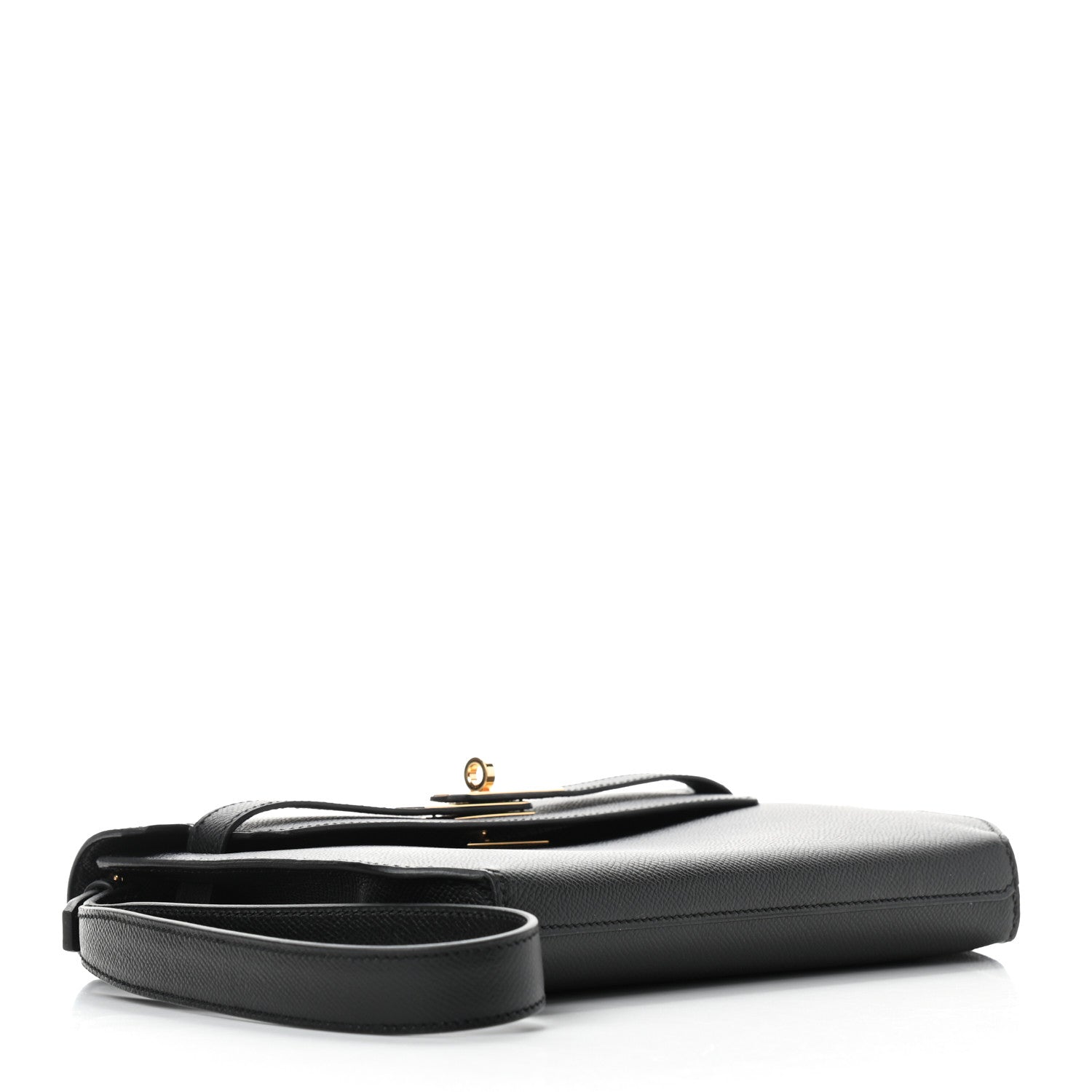 Hermes Epsom Kelly Depeches 25 Pouch Black 3 of 8