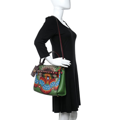 Valentino Garavani Calfskin Enchanted Wonderland My Rockstud Frame Bag Green 2 of 8