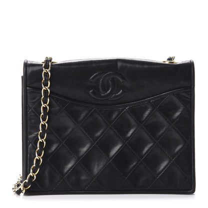 Chanel Lambskin Quilted CC Small Single Flap Black 1 of 12