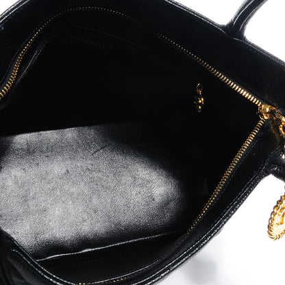 Chanel Caviar Medallion Tote Black 5 of 7
