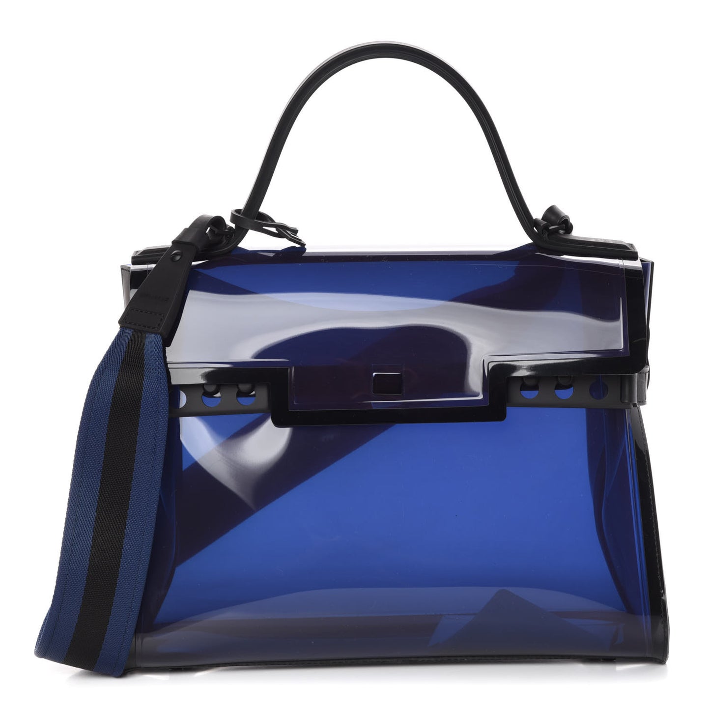 PVC Tempete Dark Night Satchel Blue De Prusse