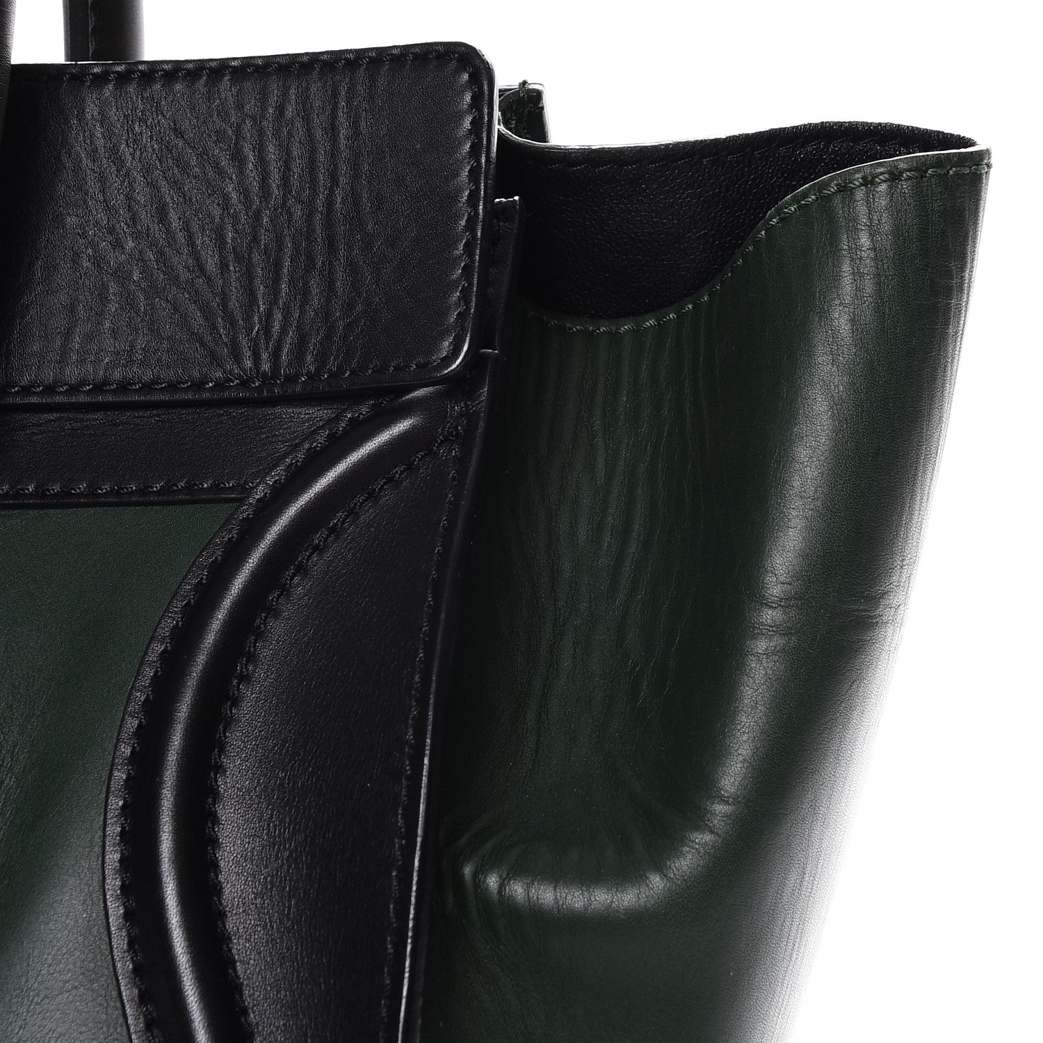 Celine Smooth Calfskin Mini Tri-Color Luggage Forest 12 of 12