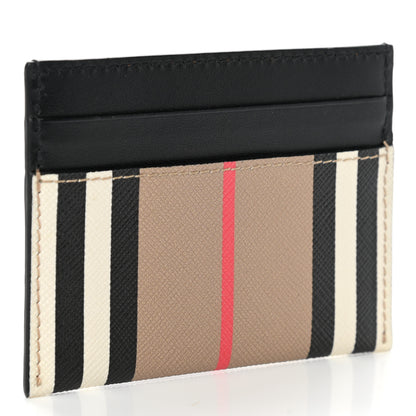 Burberry E-Canvas Calfskin Icon Stripe Card Case Archive Beige 3 of 6