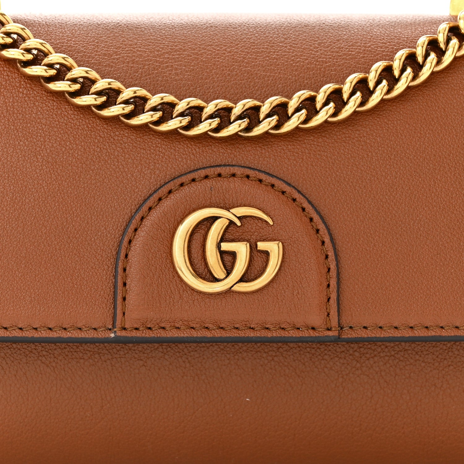 Gucci Wonka Grain Calfskin Mini Diana Bamboo Top Handle Shoulder Bag Cuir 8 of 10