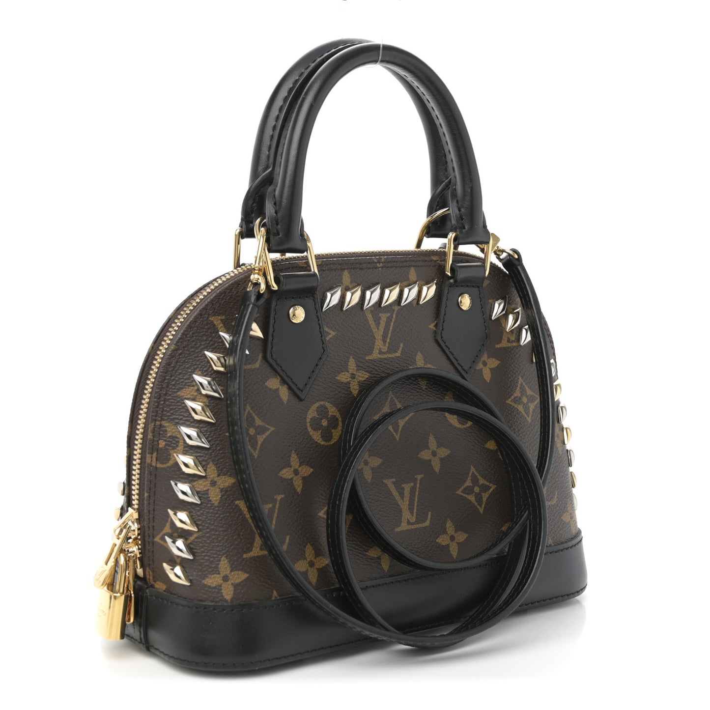 Monogram Macassar Studded Alma BB