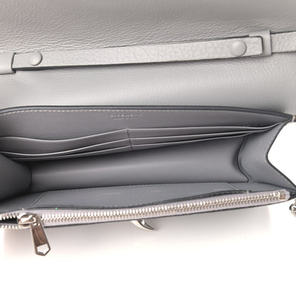 Givenchy Calfskin Shark Lock Chain Wallet Grey 4 of 6